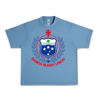 Pebble Blue samoa rugby Urban Heavy Tee - linhVisuals