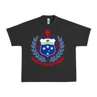 Pigment Black samoa rugby Urban Heavy Tee - linhVisuals