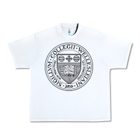 White Wellesley College Urban Heavy Tee - linhVisuals