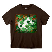 Chocolate Brown St. patricks day Heavy Core Tee - FaDigitalArtStudio
