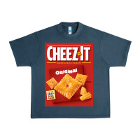 Midnight Navy cheez it original box front sweatshirt Urban Heavy Tee - linhVisuals