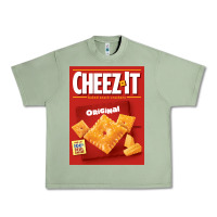 Oil Green cheez it original box front sweatshirt Urban Heavy Tee - linhVisuals