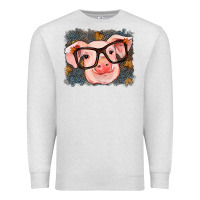 Oatmeal Heather Fall Autumn Pig Premium Sweatshirt - RanaPortraitStore