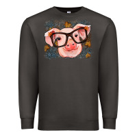 Smoke Fall Autumn Pig Premium Sweatshirt - RanaPortraitStore