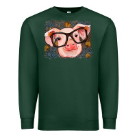 Sports Green Fall Autumn Pig Premium Sweatshirt - RanaPortraitStore