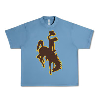 Pebble Blue wyoming athletics Urban Heavy Tee - linhVisuals