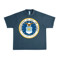 Midnight Navy department of the air force Urban Heavy Tee - linhVisuals