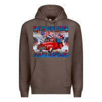 Coffee american truck 4th of july tumbler Premium Hoodie - BarkalooDesign