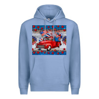 Colony Blue american truck 4th of july tumbler Premium Hoodie - BarkalooDesign