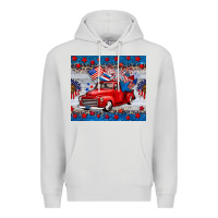Dove Grey american truck 4th of july tumbler Premium Hoodie - BarkalooDesign