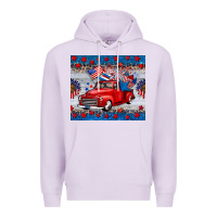 Lilac american truck 4th of july tumbler Premium Hoodie - BarkalooDesign