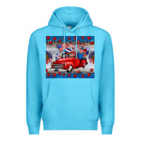 Ocean Blue american truck 4th of july tumbler Premium Hoodie - BarkalooDesign