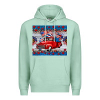 Seafoam american truck 4th of july tumbler Premium Hoodie - BarkalooDesign