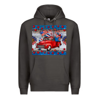 Smoke american truck 4th of july tumbler Premium Hoodie - BarkalooDesign