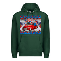 Sports Green american truck 4th of july tumbler Premium Hoodie - BarkalooDesign