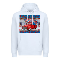 White american truck 4th of july tumbler Premium Hoodie - BarkalooDesign