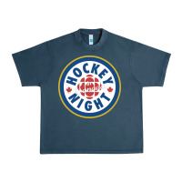 Midnight Navy hockey night in canada 1 Urban Heavy Tee - linhVisuals
