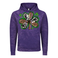 Cloud Purple western st patricks day shamrocks Vintage Hoodie - Artiststas
