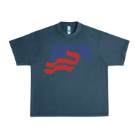 Midnight Navy usa hockey simple Urban Heavy Tee - linhVisuals