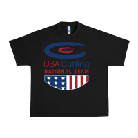 Black usa curling team Urban Heavy Tee - linhVisuals