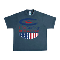 Midnight Navy usa curling team Urban Heavy Tee - linhVisuals