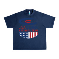 Navy usa curling team Urban Heavy Tee - linhVisuals