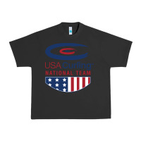 Pigment Black usa curling team Urban Heavy Tee - linhVisuals