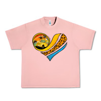 Salmon Bus Driver Off Duty Heart Urban Heavy Tee - Jasminsmagicworld