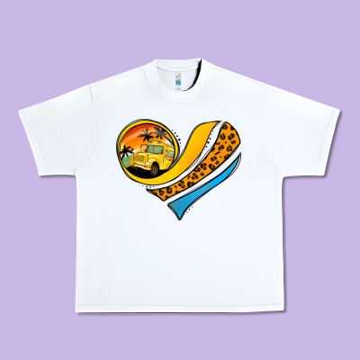 Bus Driver Off Duty Heart Urban Heavy Tee Designed By Jasminsmagicworld