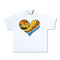 White Bus Driver Off Duty Heart Urban Heavy Tee - Jasminsmagicworld