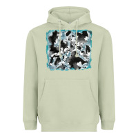 Matcha cowhide glitter leather background Heavyweight Hoodie - RanaPortraitStore