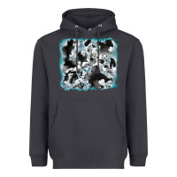 Smoke cowhide glitter leather background Heavyweight Hoodie - RanaPortraitStore