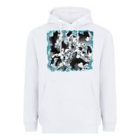 White cowhide glitter leather background Heavyweight Hoodie - RanaPortraitStore