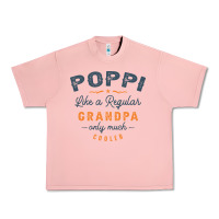 Salmon Mens Poppi Like a Regular Grandpa Funny Fathers Day Urban Heavy Tee - linhVisuals