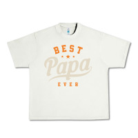Pistachio Mens Best Papa Ever Funny Fathers Day Urban Heavy Tee - linhVisuals