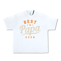 White Mens Best Papa Ever Funny Fathers Day Urban Heavy Tee - linhVisuals