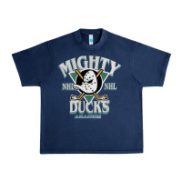 Navy vintage mighty sports ducks Urban Heavy Tee - linhVisuals