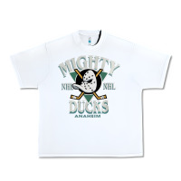 White vintage mighty sports ducks Urban Heavy Tee - linhVisuals