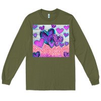 Army Green love Long Sleeve Tee - CowhideDigitalArt