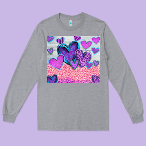 Love Long Sleeve Tee Designed By Cowhidedigitalart