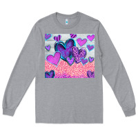 Heather Grey love Long Sleeve Tee - CowhideDigitalArt