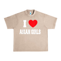 French Oak i love asian girls t shirt Urban Heavy Tee - linhVisuals