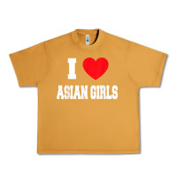 Peanut Butter i love asian girls t shirt Urban Heavy Tee - linhVisuals