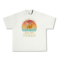 Pistachio womens my favorite people call me sugar cute sloth lover grandma Urban Heavy Tee - linhVisuals