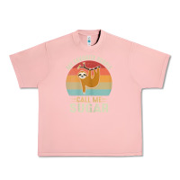Salmon womens my favorite people call me sugar cute sloth lover grandma Urban Heavy Tee - linhVisuals