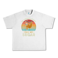 Lunar Rock womens my favorite people call me sugar cute sloth lover grandma Urban Heavy Tee - linhVisuals