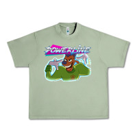 Oil Green powerline Urban Heavy Tee - linhVisuals