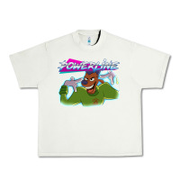 Pistachio powerline Urban Heavy Tee - linhVisuals