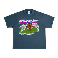 Midnight Navy powerline Urban Heavy Tee - linhVisuals