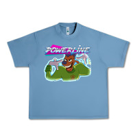 Pebble Blue powerline Urban Heavy Tee - linhVisuals